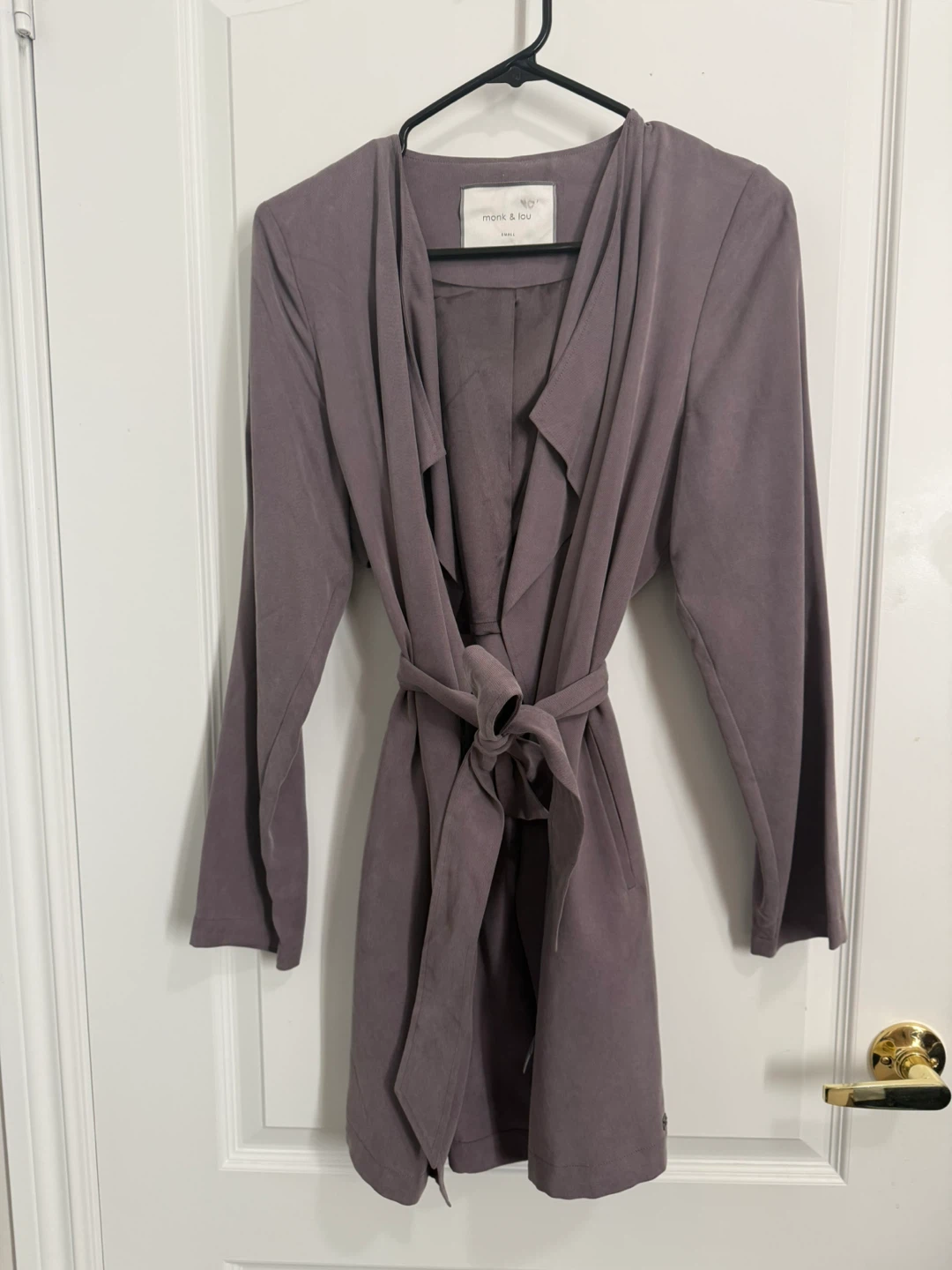 NWOT Monk & Lou Suede Trench [S]