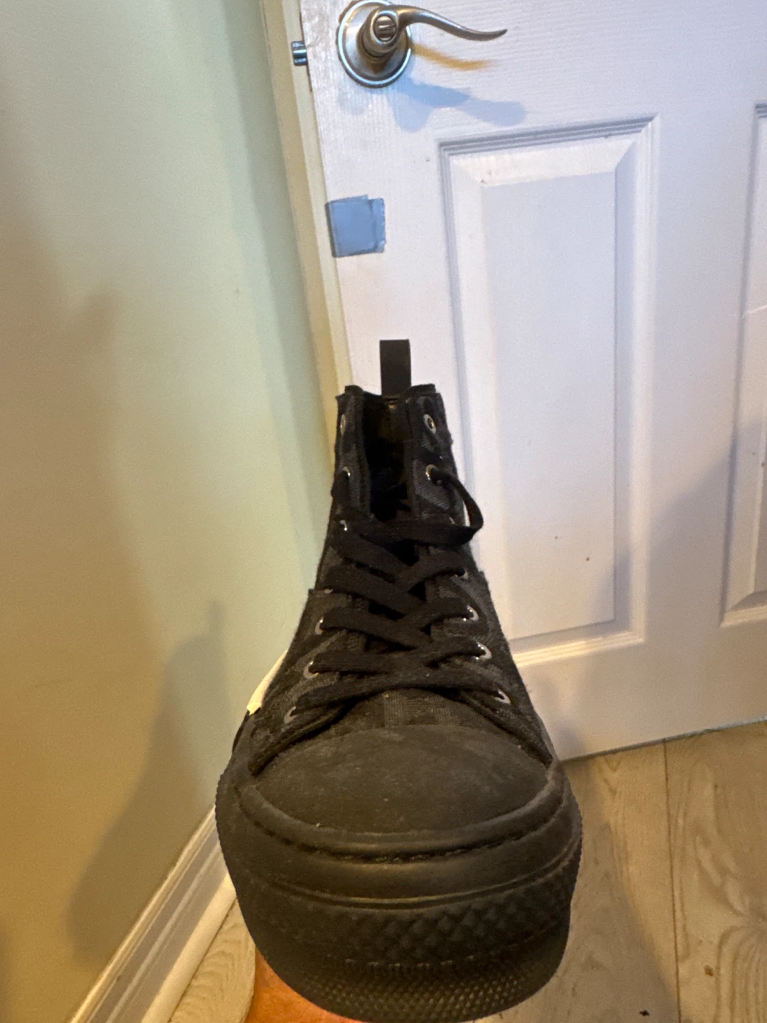 DIOR High-Top Sneakers - Black Monogram - photo 2