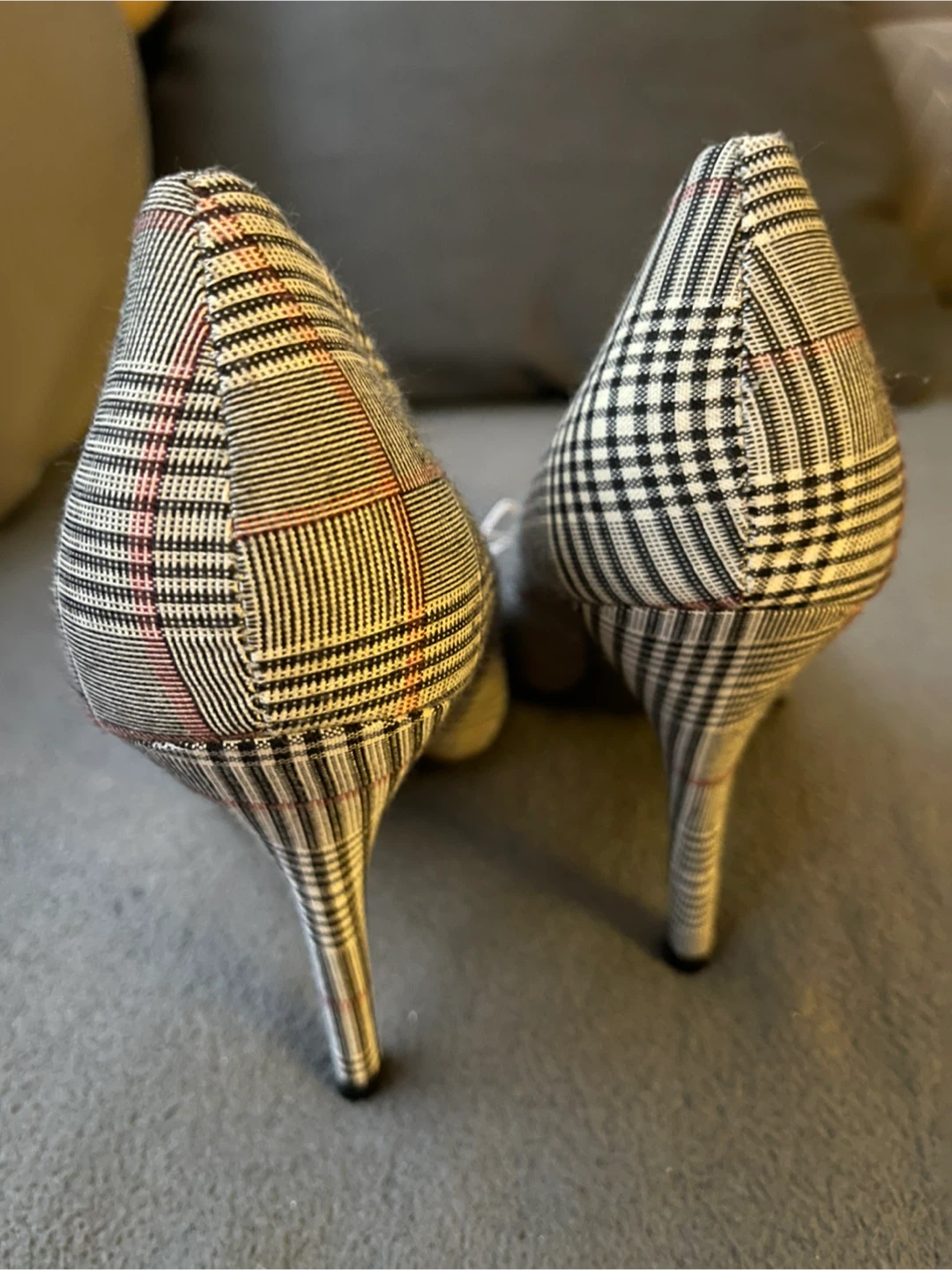 Ardene Plaid Pointed Toe Heels - photo 2