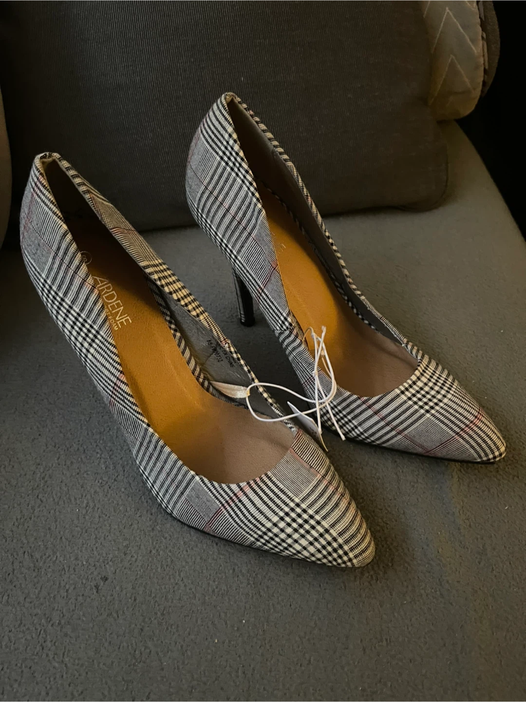 Ardene Plaid Pointed Toe Heels - photo 5