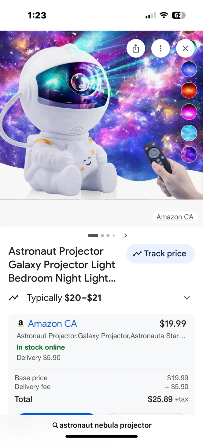 Astronaut Projector Galaxy Nebula Night Light