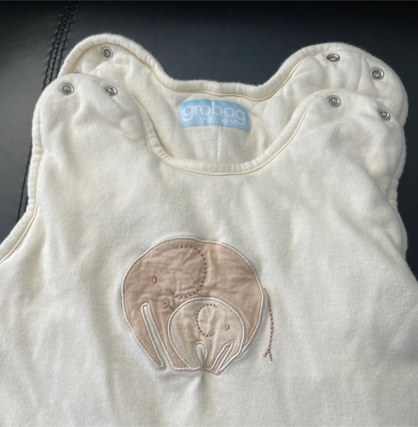 Grobbag Sleep Bag - Cream with Elephants - photo 2
