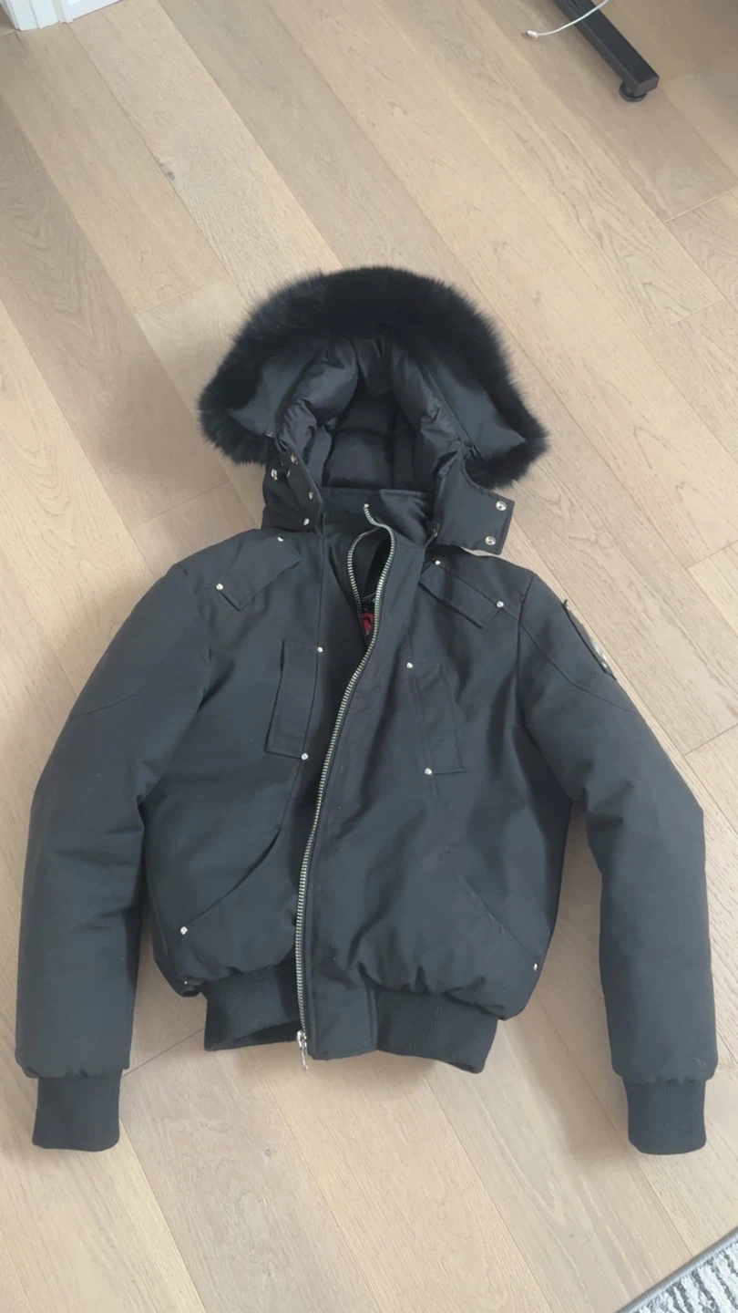 Moose Knuckles Bomber Jacket - Black - Size M