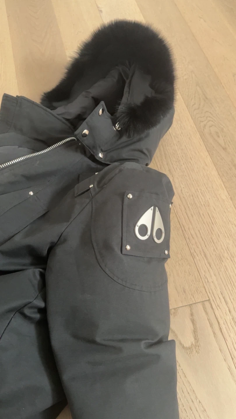 Moose Knuckles Bomber Jacket - Black - Size M - photo 2