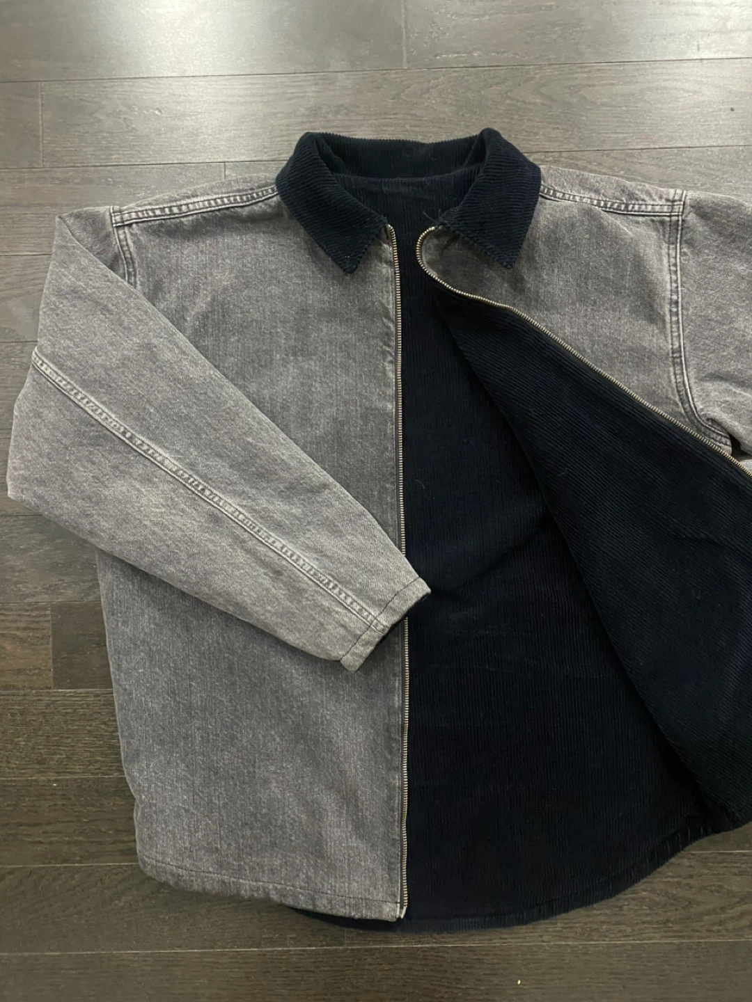 Reversible 2-in-1 Jacket Corduroy & Denim - photo 4