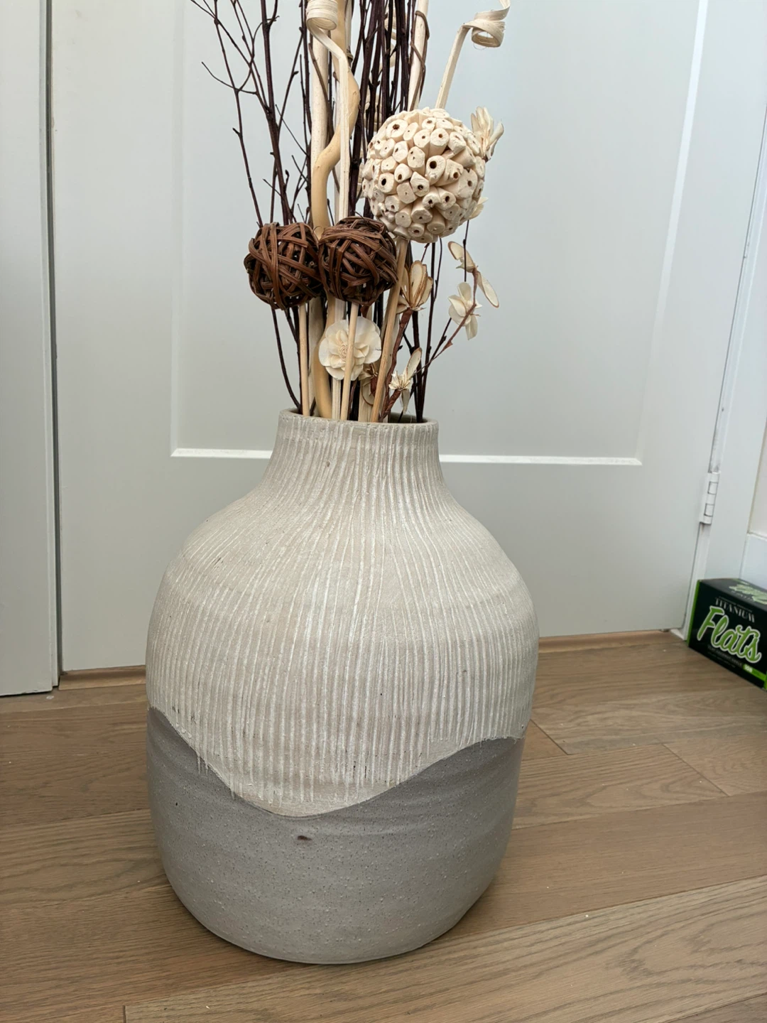 Large Decorative Vase with Dried Stems - photo 2