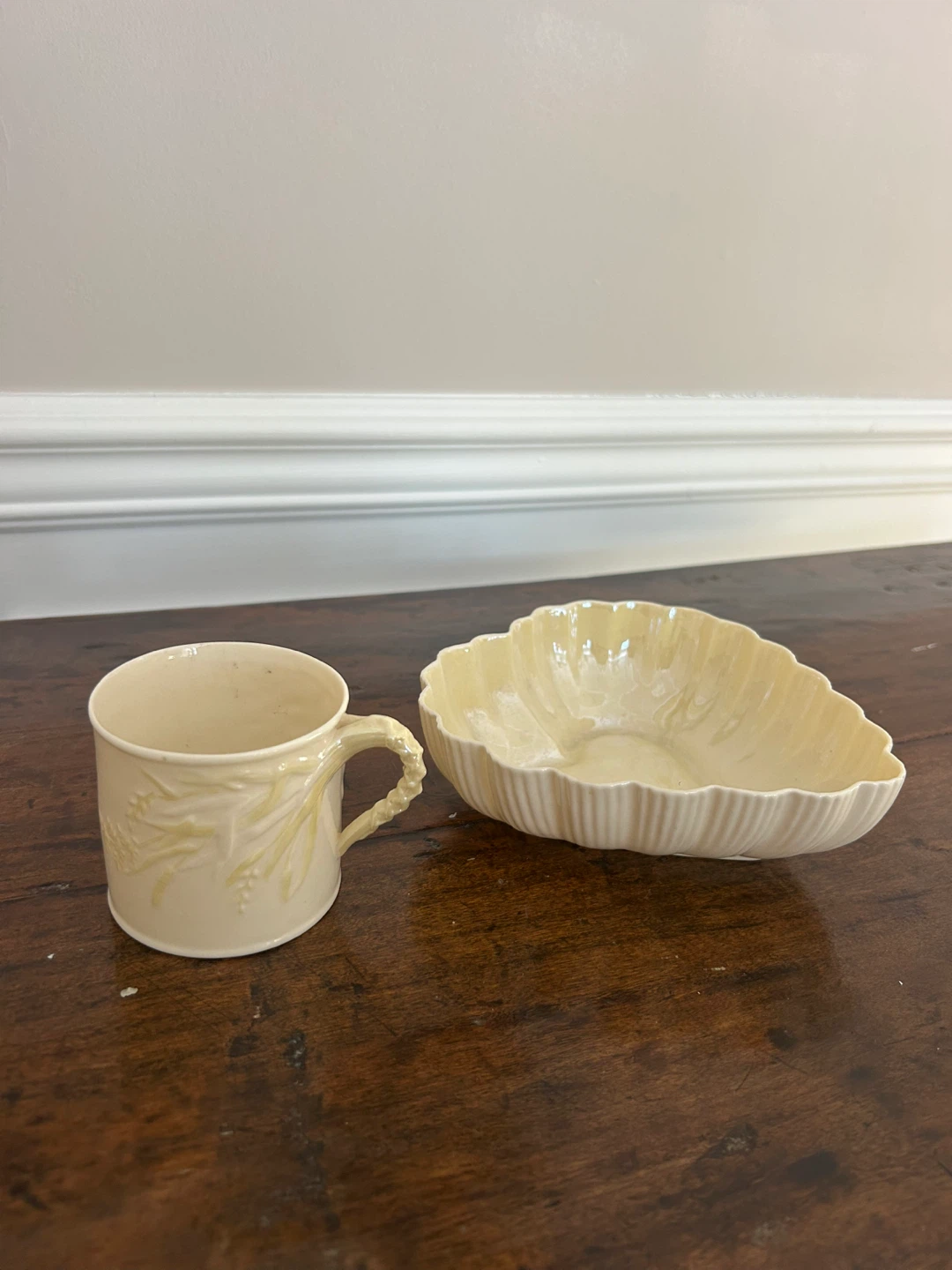 Fitzwilliam Ware Heart Dish and Cup Set