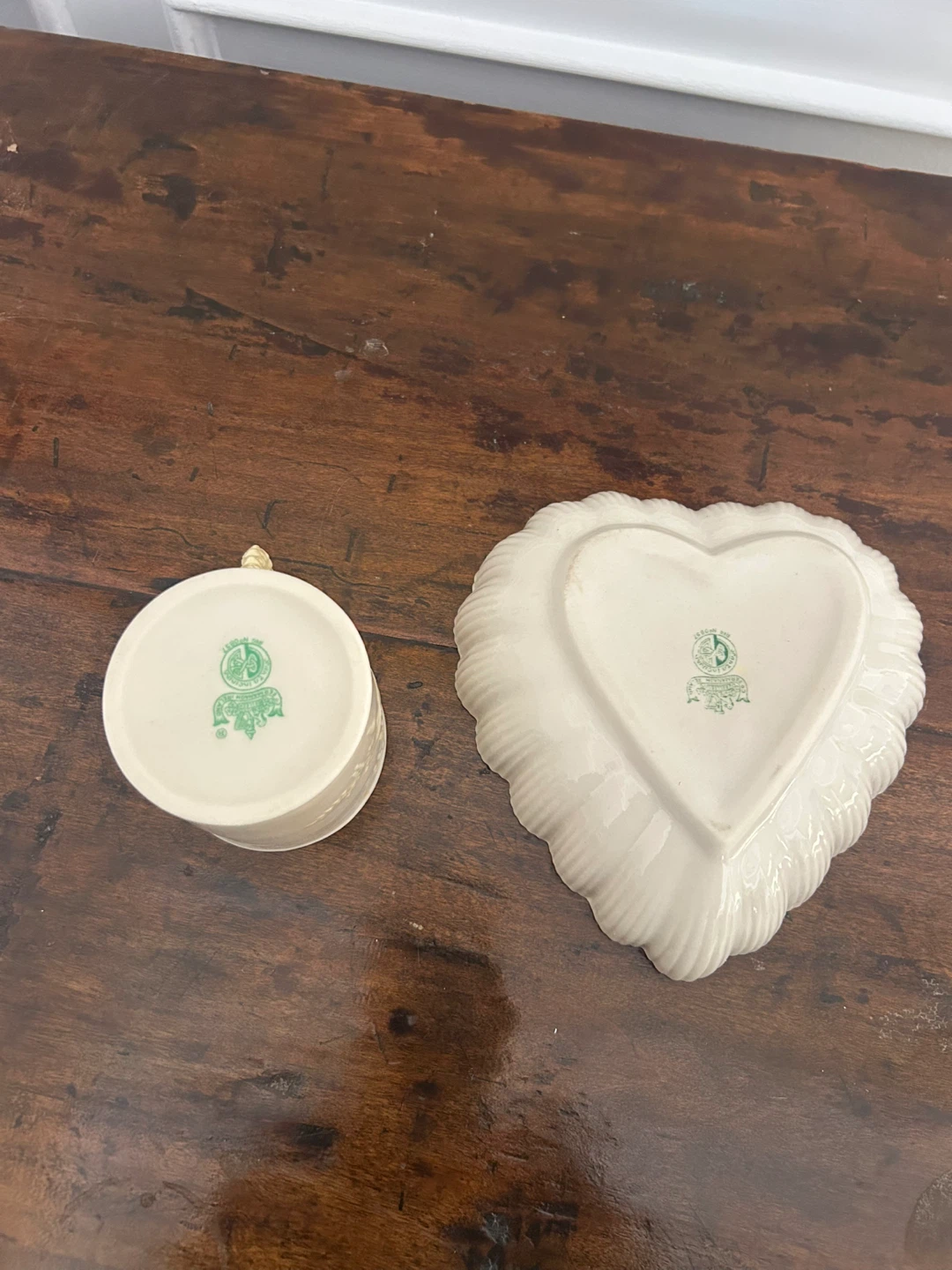 Fitzwilliam Ware Heart Dish and Cup Set - photo 2