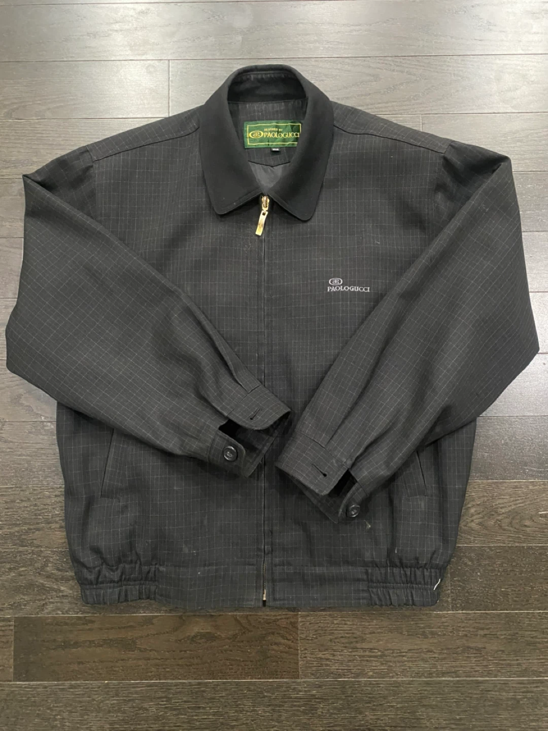 Paolo Gucci Designer Zip Jacket - Luxury Check Pattern - photo 2