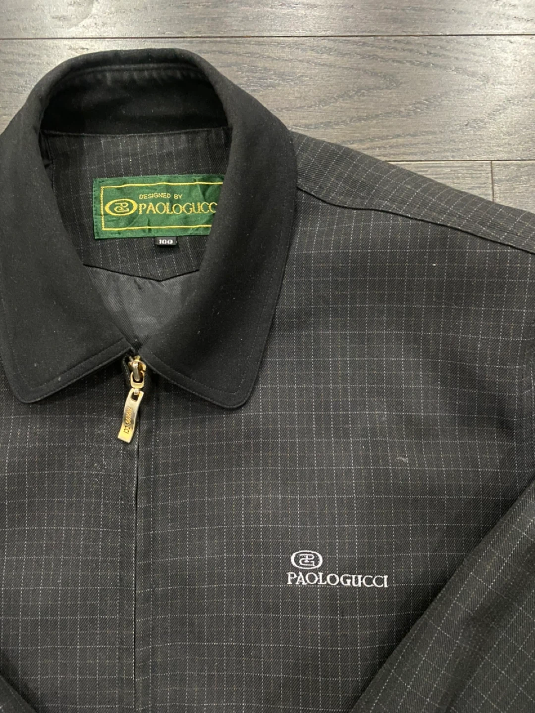 Paolo Gucci Designer Zip Jacket - Luxury Check Pattern - photo 3