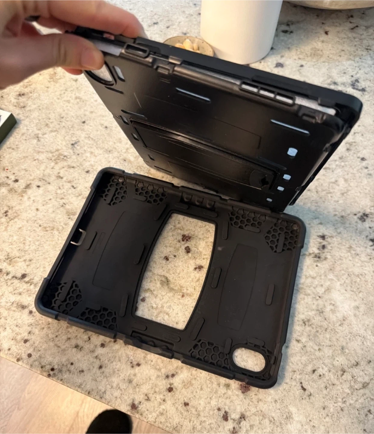 Black Durable iPad 11th Gen Case with Kickstand - photo 3