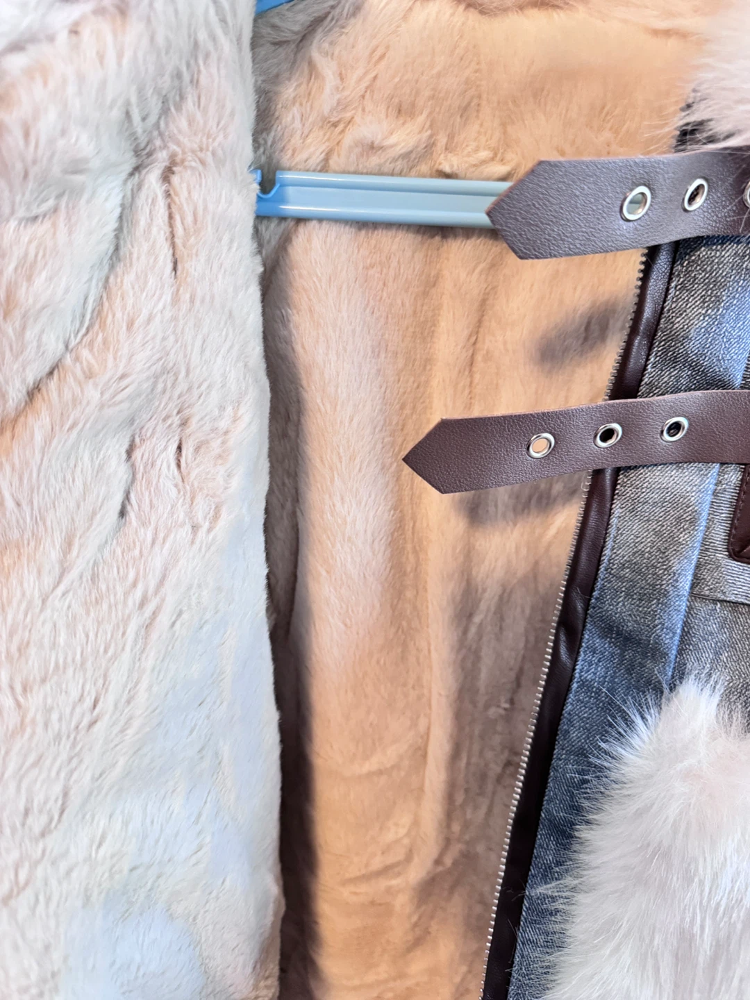 Denim Jacket with Faux Fur Trim Toddler 9-10T - photo 4