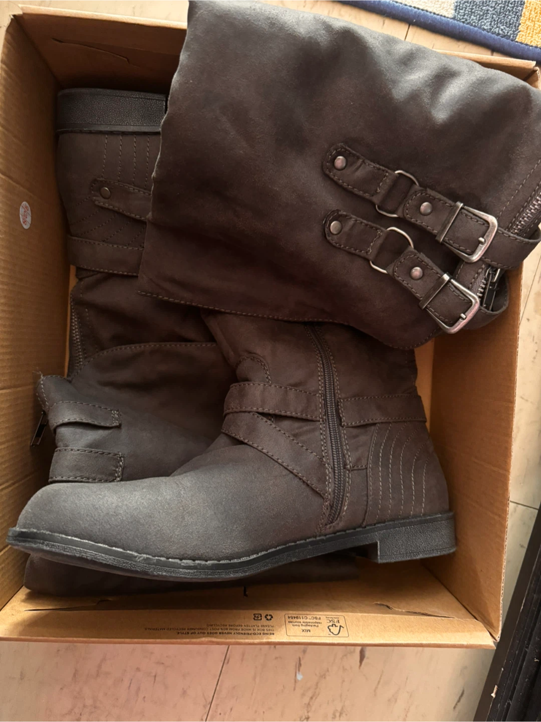 Women's Grey Tall Boots