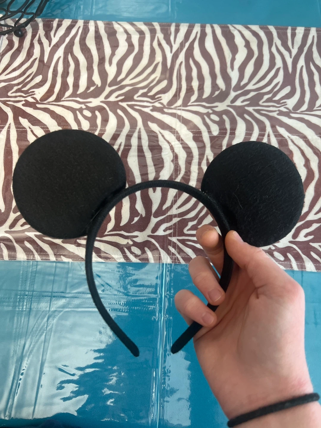 Black Mickey Mouse Ears Headband