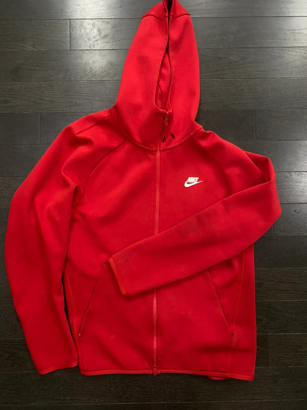 Nike Tech Fleece Full-Zip Hoodie - Red