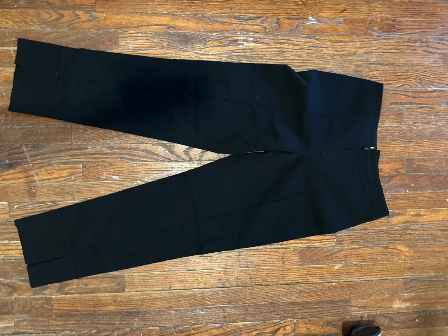 Black Trousers with Slit Detail