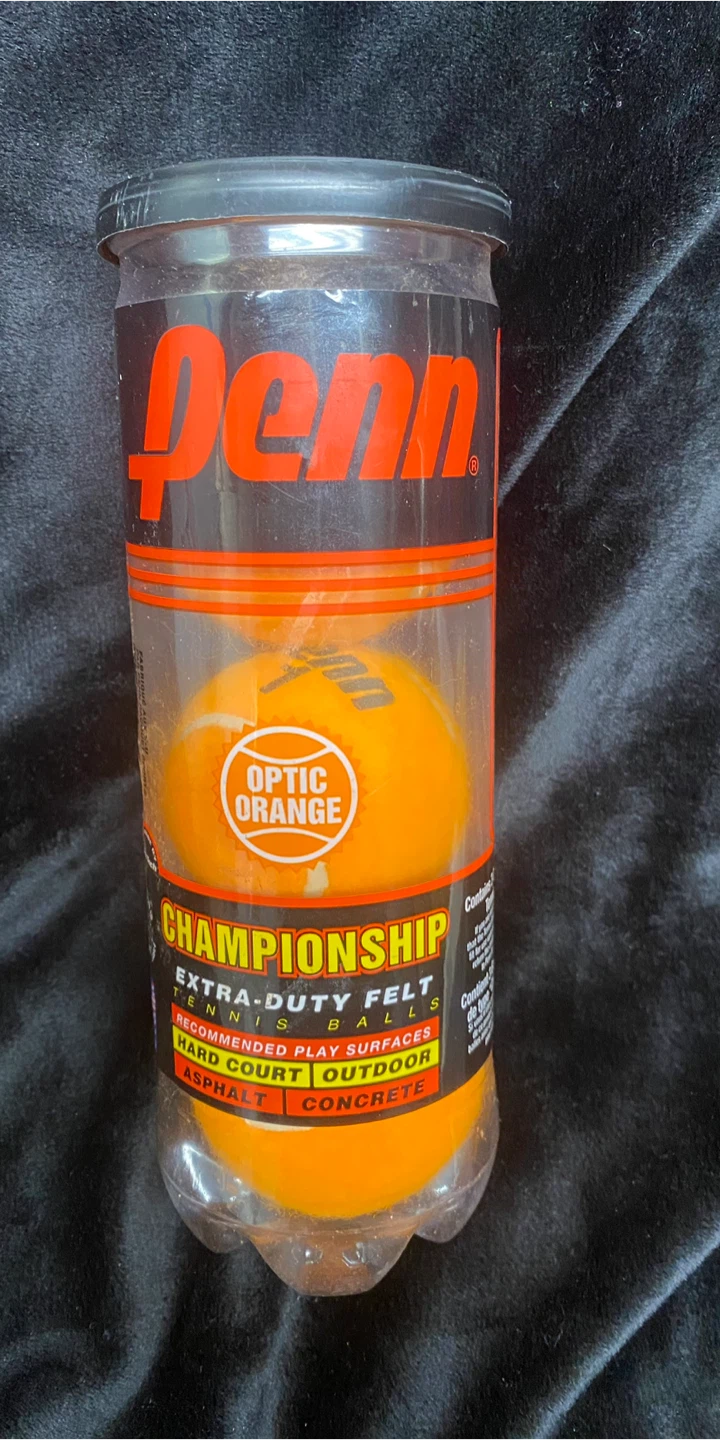 New Sealed Penn Championship Tennis Balls - Optic Orange