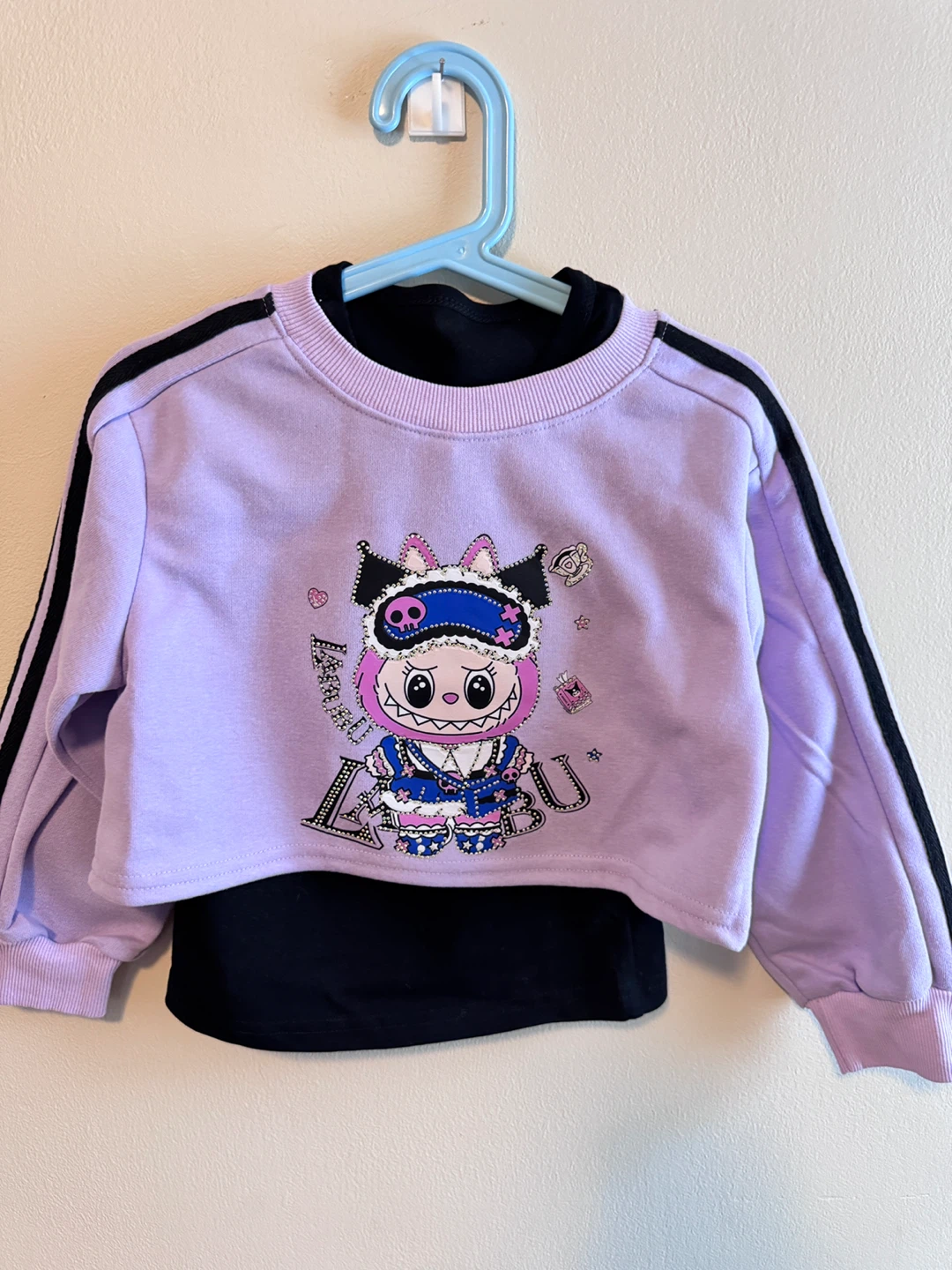 Sparkling Labubu Sweatshirt and Pants Set Toddler size 5-6T