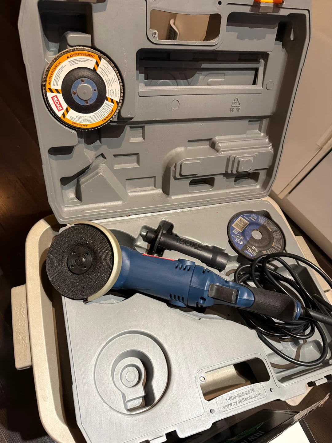 Ryobi Angle Grinder Kit with Case - photo 2