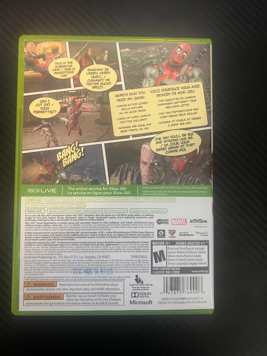 Deadpool Video Game for Xbox 360 - photo 2