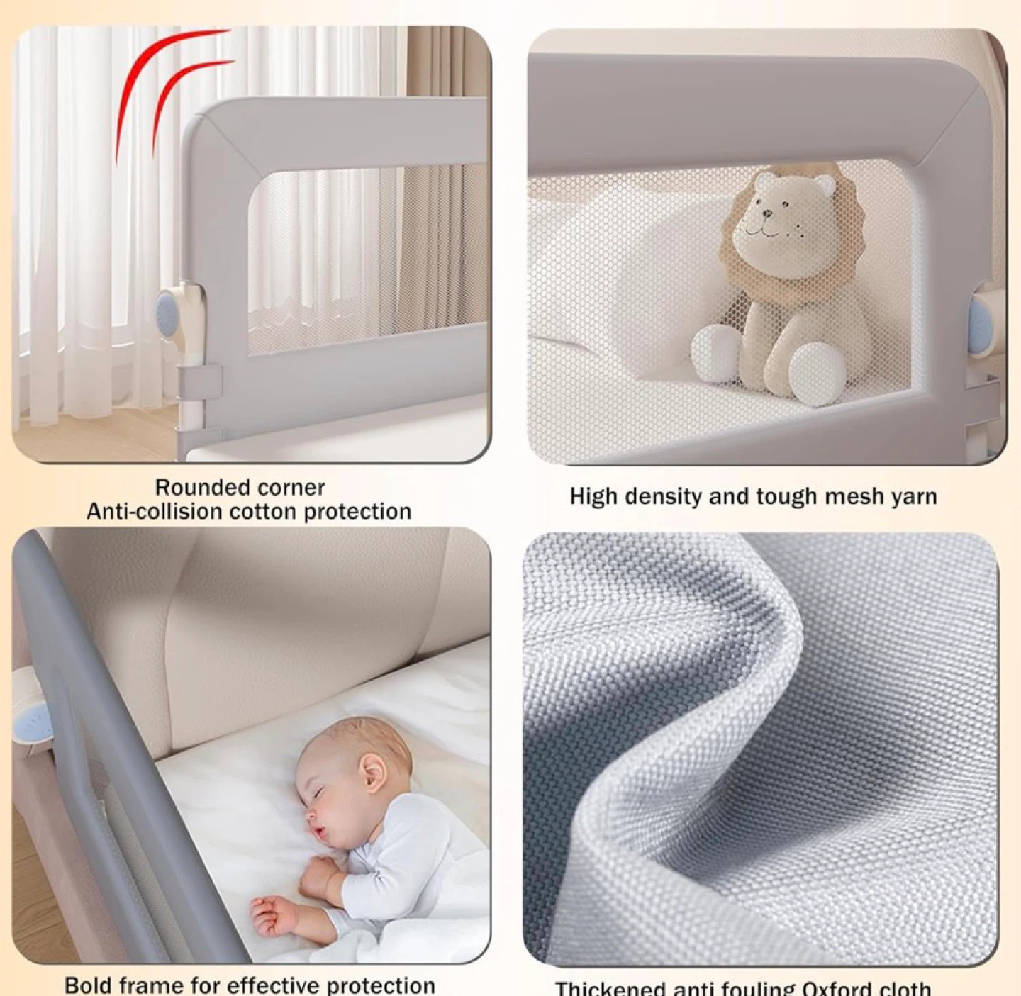 Foldable Baby Bed Rails Guard for Toddlers, Folding  Bed Rail - photo 5