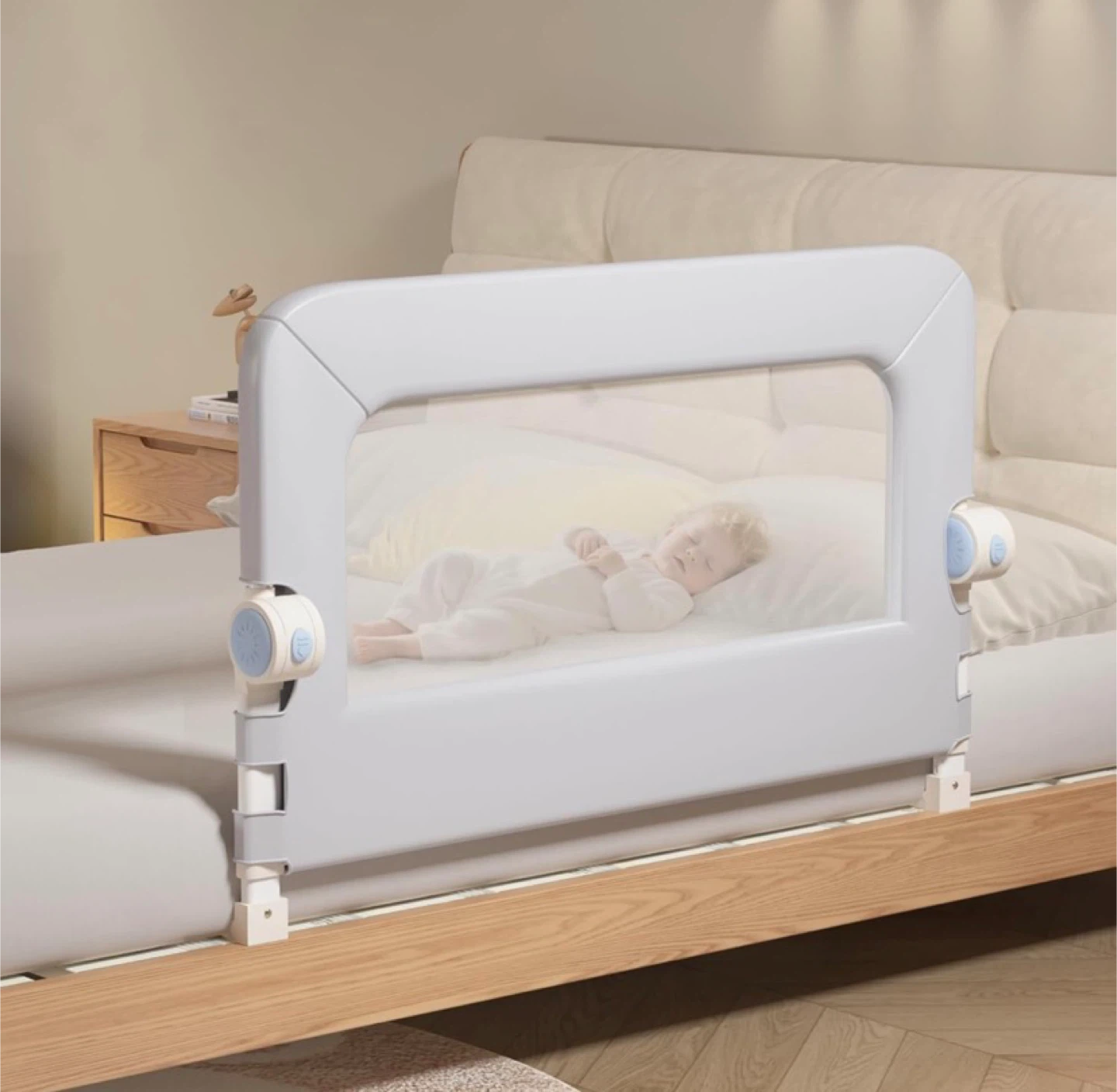 Foldable Baby Bed Rails Guard for Toddlers, Folding  Bed Rail