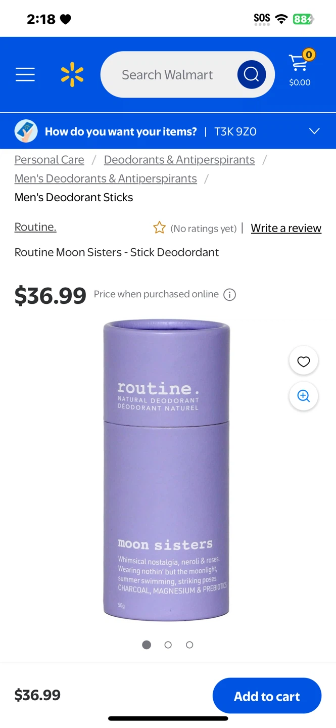 Routine Moon Sisters Natural Deodorant Sticks - 2 x 50g - photo 3