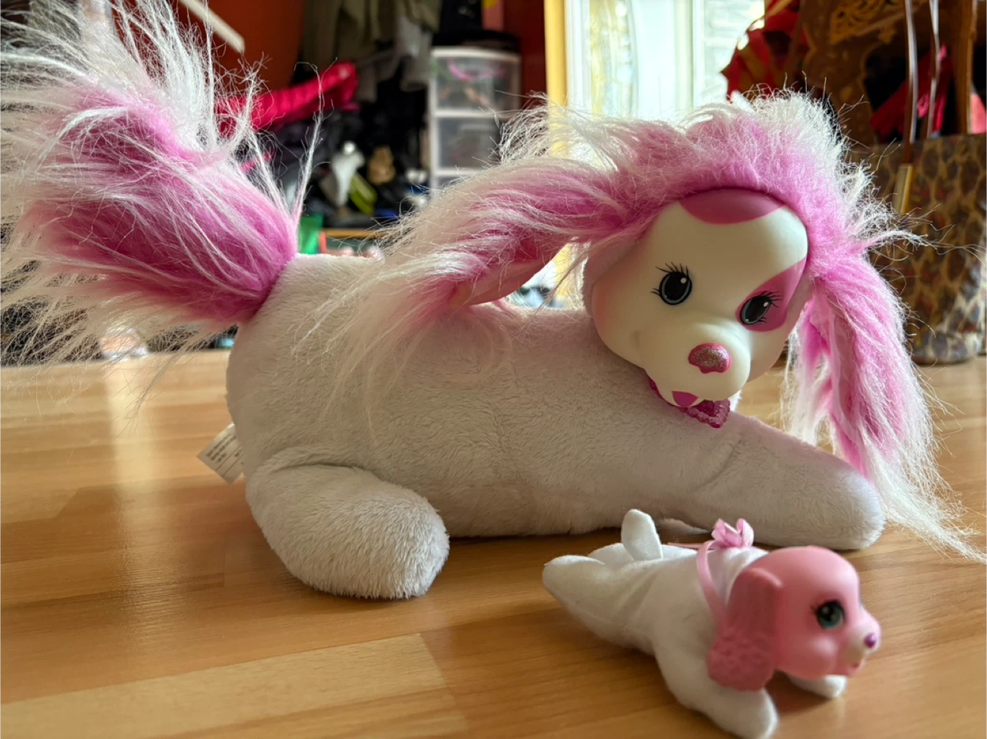 Puppy Surprise White and Pink Dog