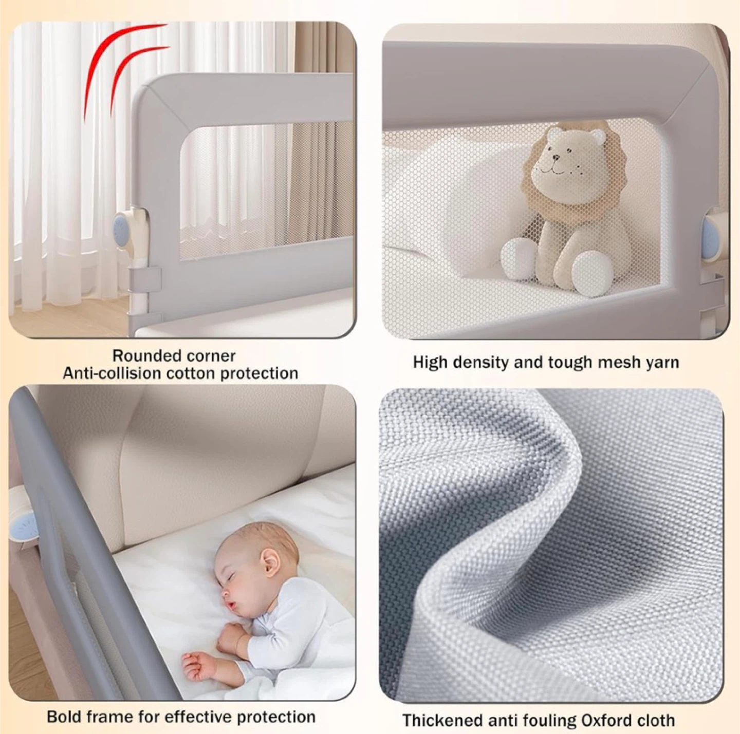 Baby Bed Rails Guard for Toddlers, Folding Swing Down Bed - photo 5