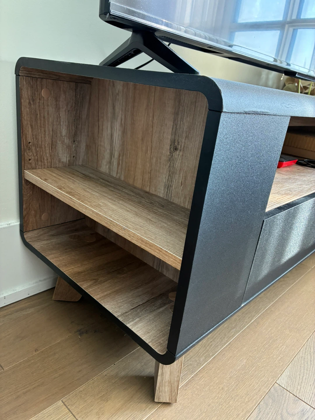 Chelsa Media Unit/TV Stand with Storage - photo 3