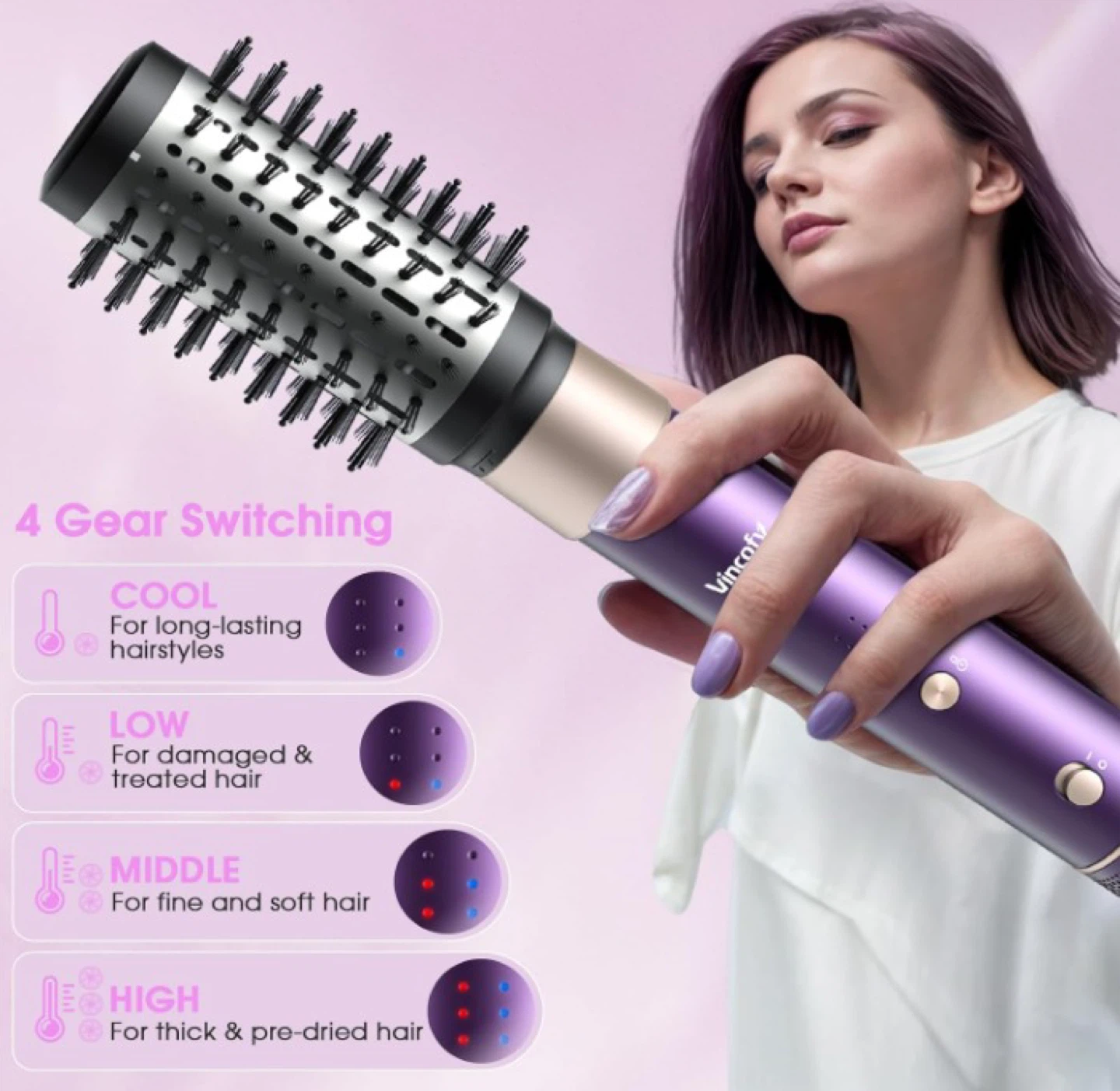 7-in-1 Hair Dryer Brush and 1500W Hair Styler Set *Still Sealed* - photo 3