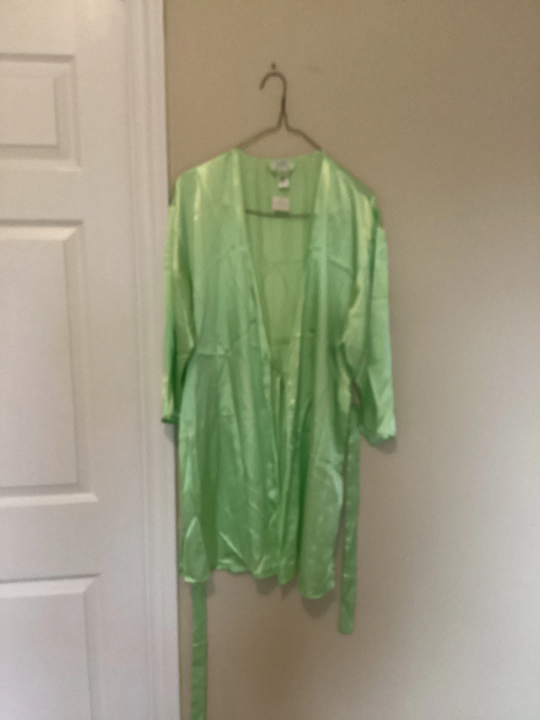 Women’s  Lingerie Robe - Light Green from la stanza company