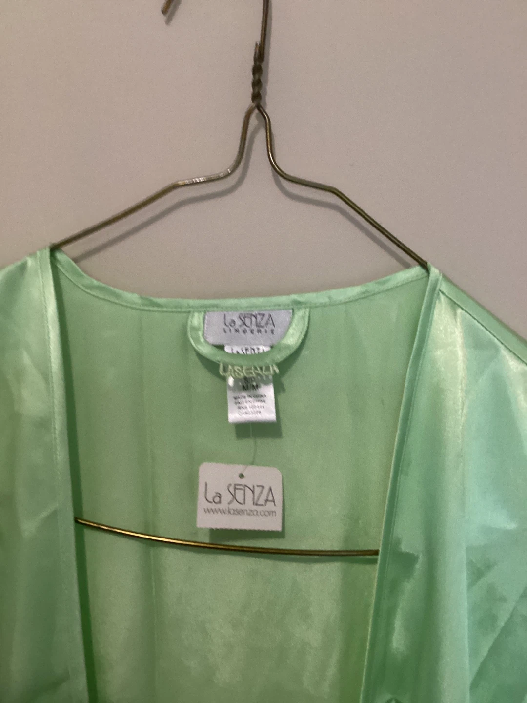 Women’s  Lingerie Robe - Light Green from la stanza company - photo 2