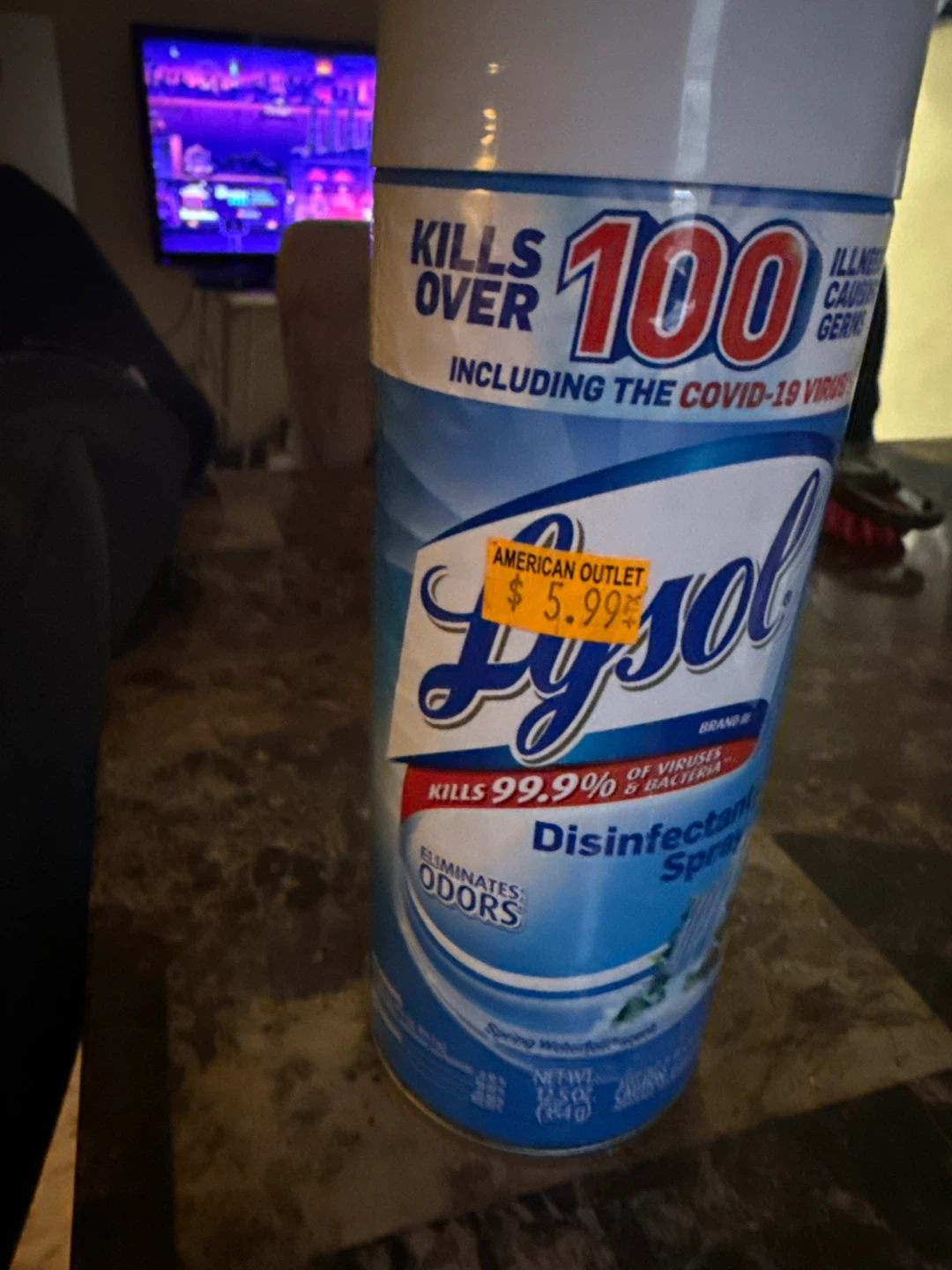Lysol Disinfectant Spray, Spring Waterfall, 12.5 oz