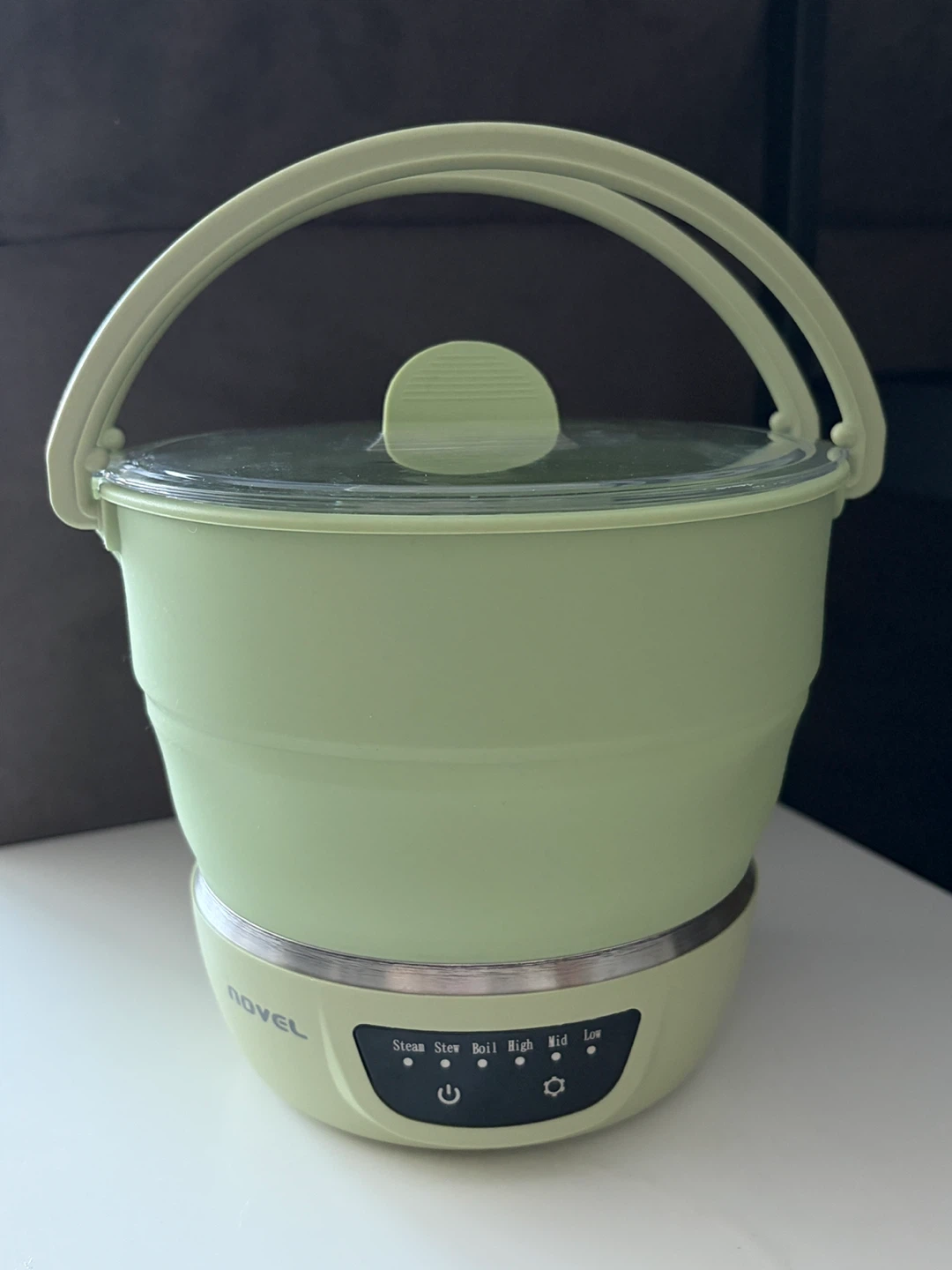 NOVEL Foldable Travel Multi-Cooker (Auto-Dual Voltage) - Green