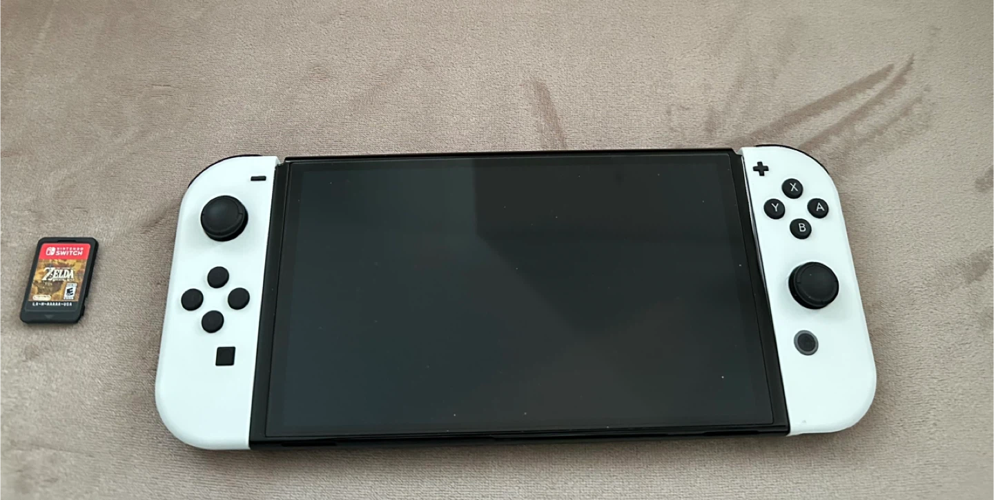 Nintendo Switch OLED Console with Zelda BOTW and Just Dance 2023 - photo 2