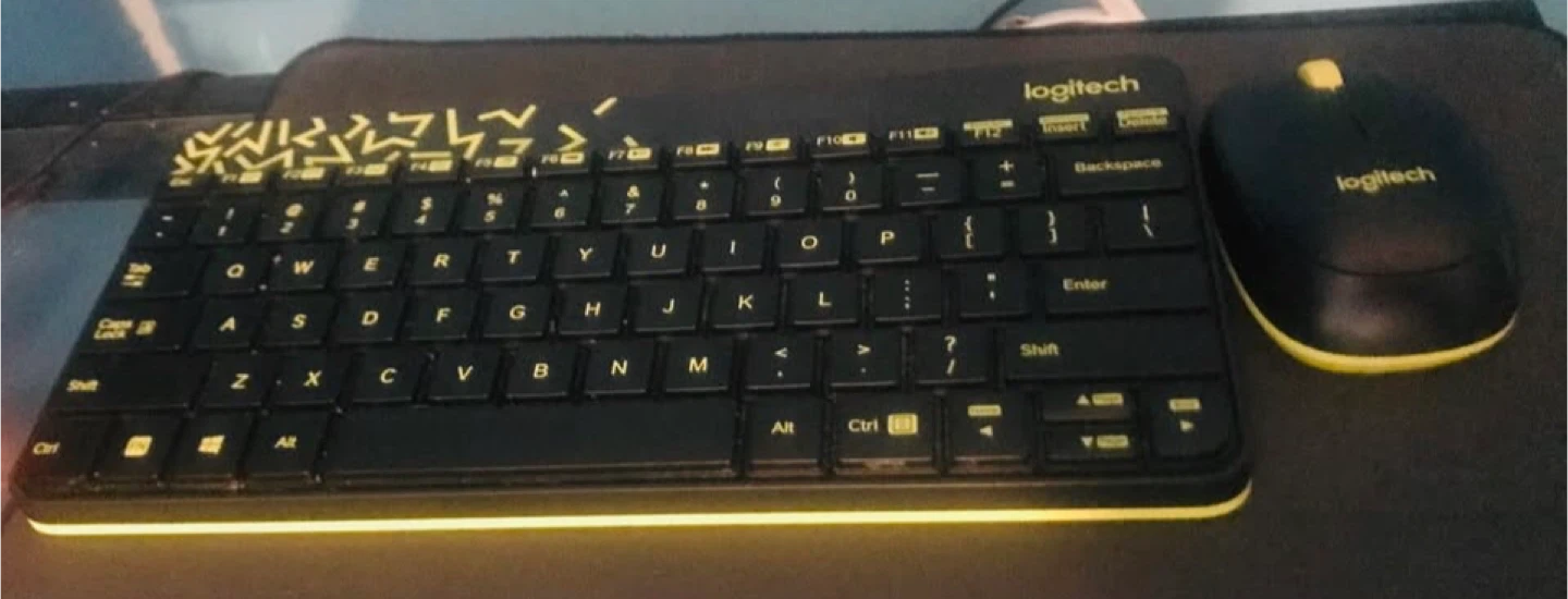 Logitech wireless keyboard and mouse