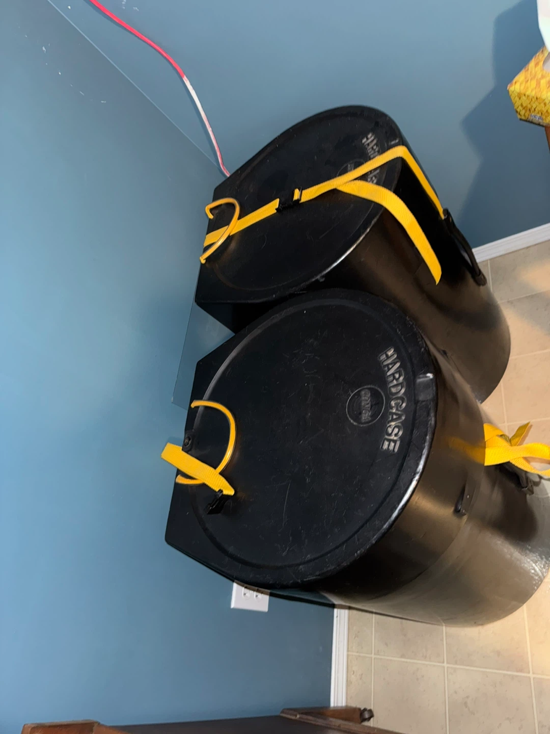 2 Black Conga Drum with Hard Case