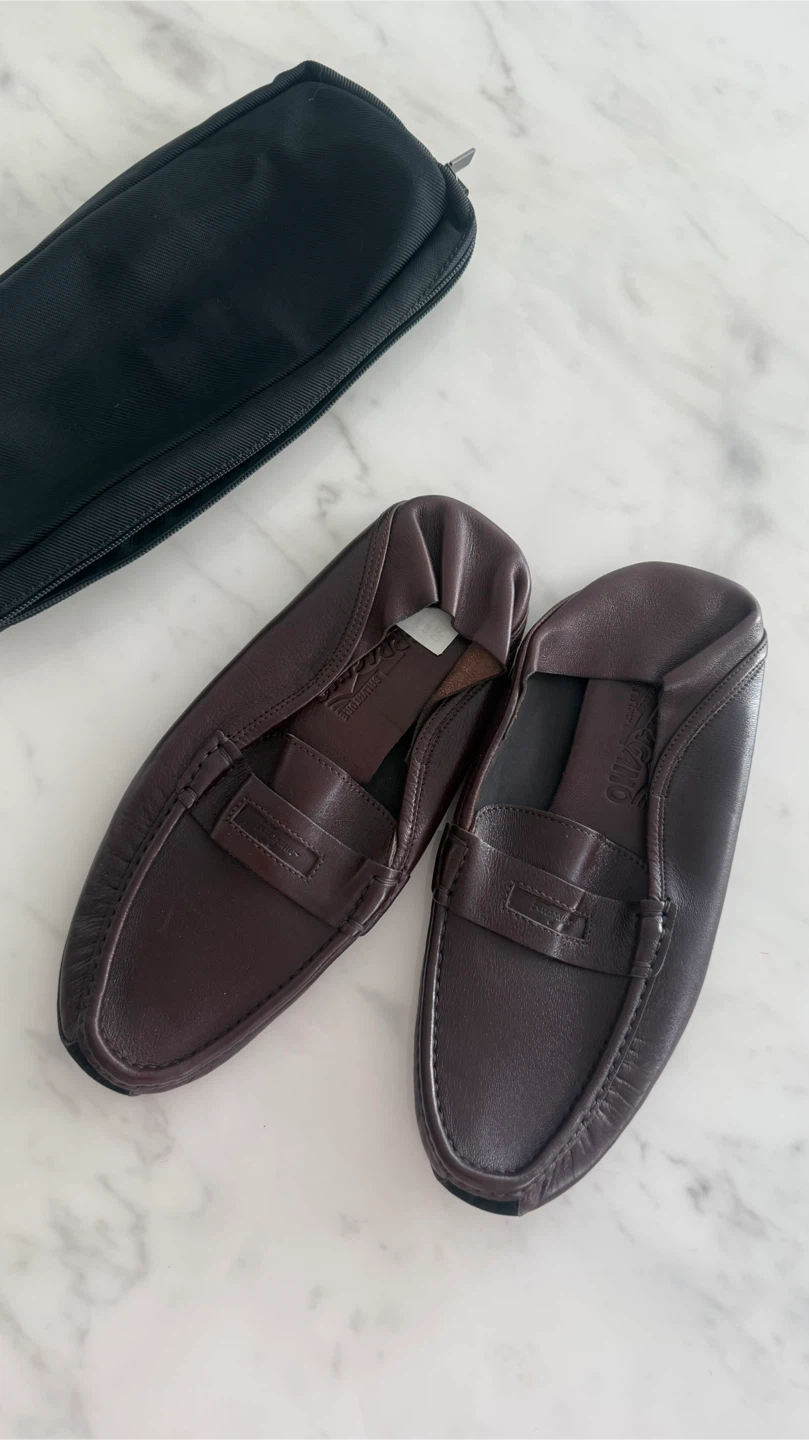 Salvatore Ferragamo Brown Leather Loafers