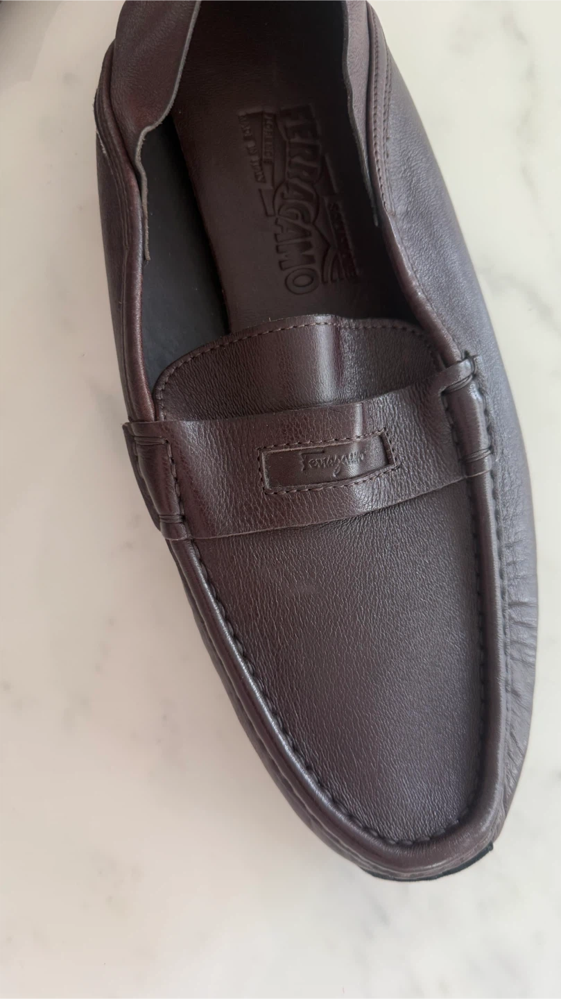 Salvatore Ferragamo Brown Leather Loafers - photo 5