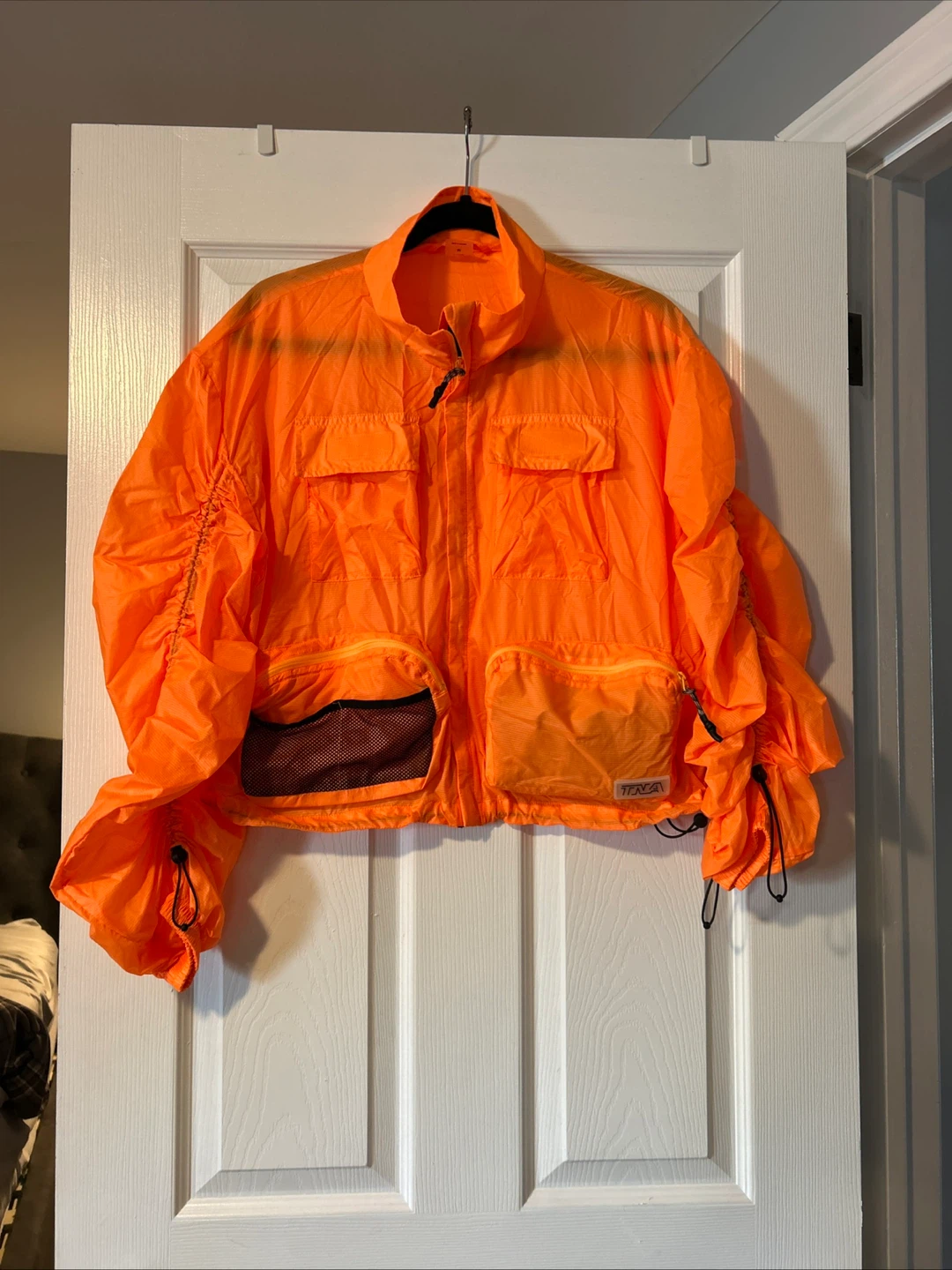 TNA Orange Cropped Windbreaker Jacket - photo 3