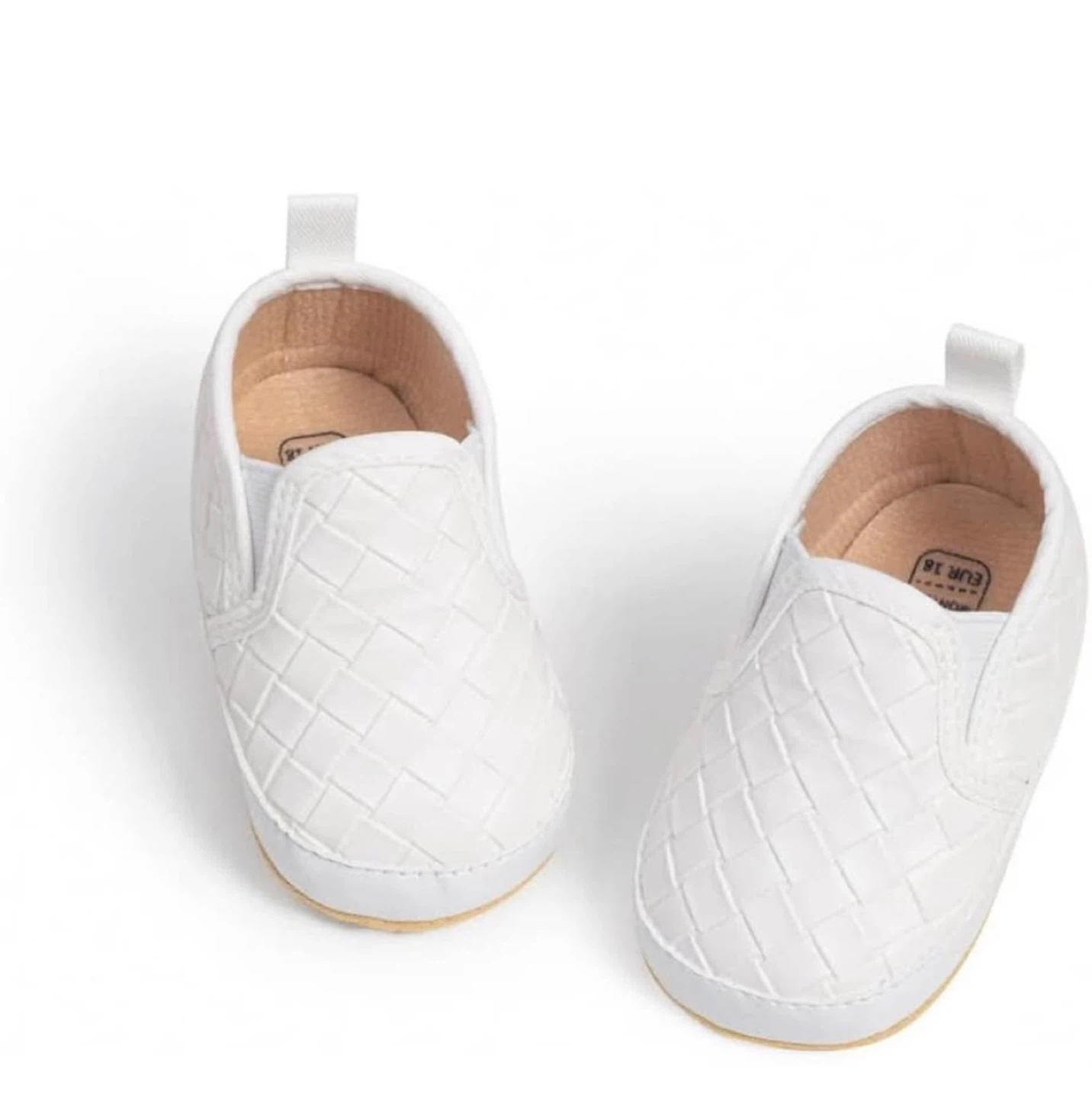 White Slip-On Baby Shoes EUR 18