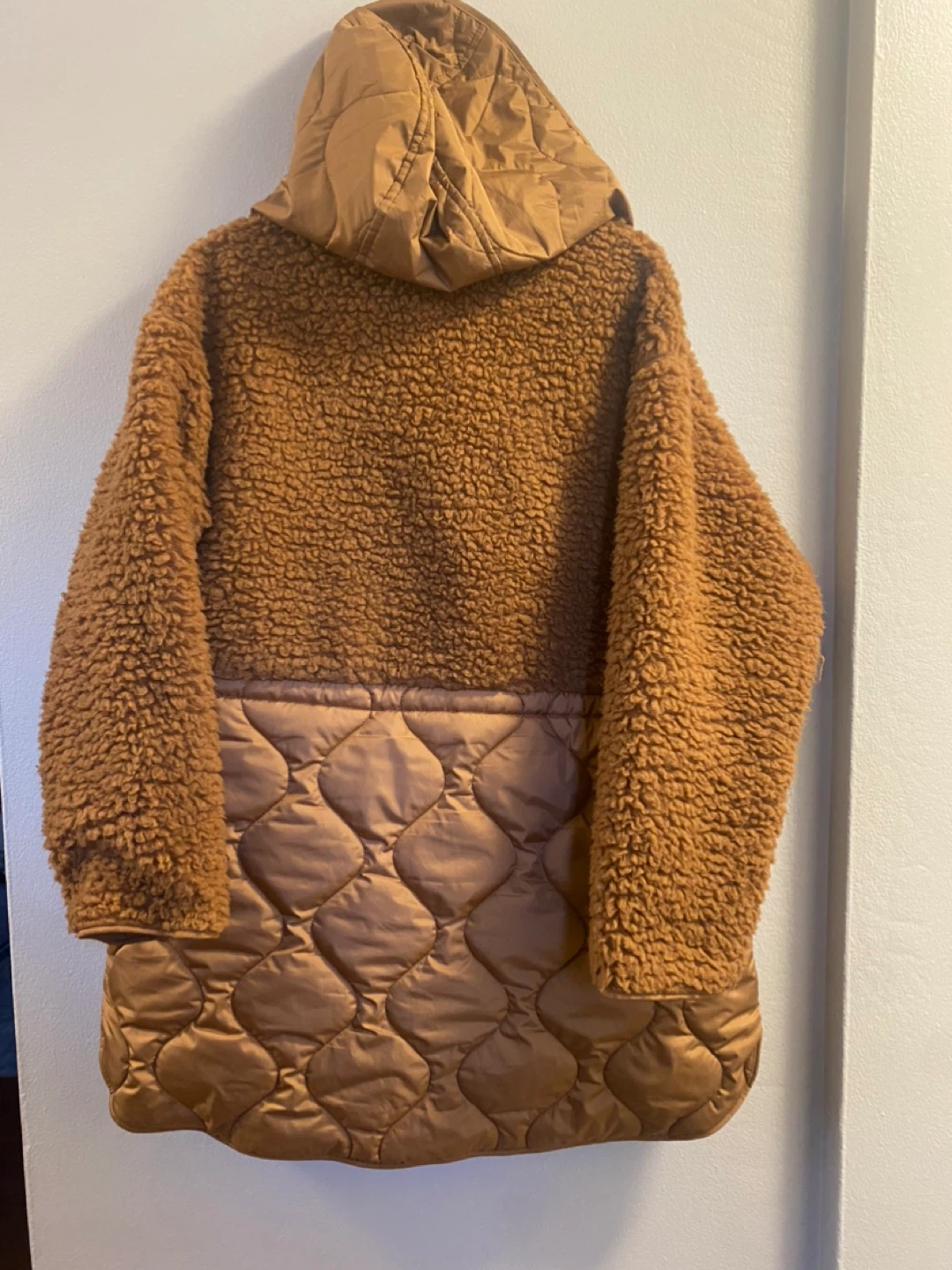 Old Navy Hooded Teddy Fleece and Quilted Jacket - photo 2