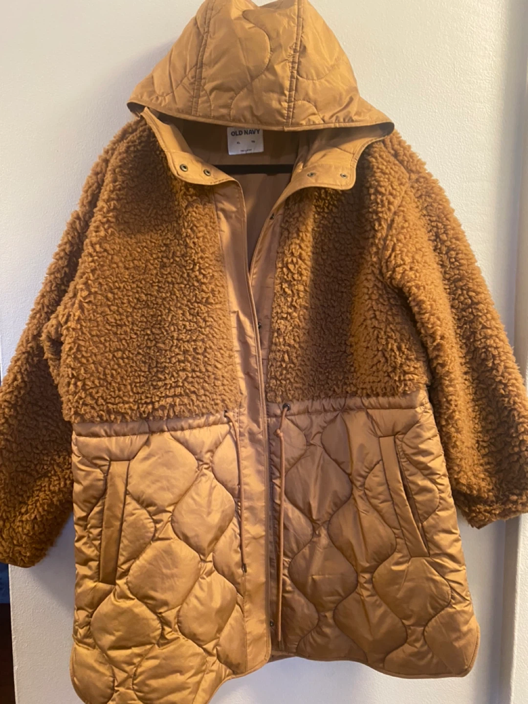 Old Navy Hooded Teddy Fleece and Quilted Jacket