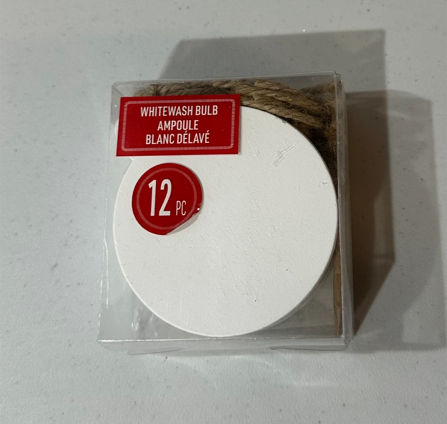 MAKE Market Whitewash Bulb DIY Ornaments - 12 pc