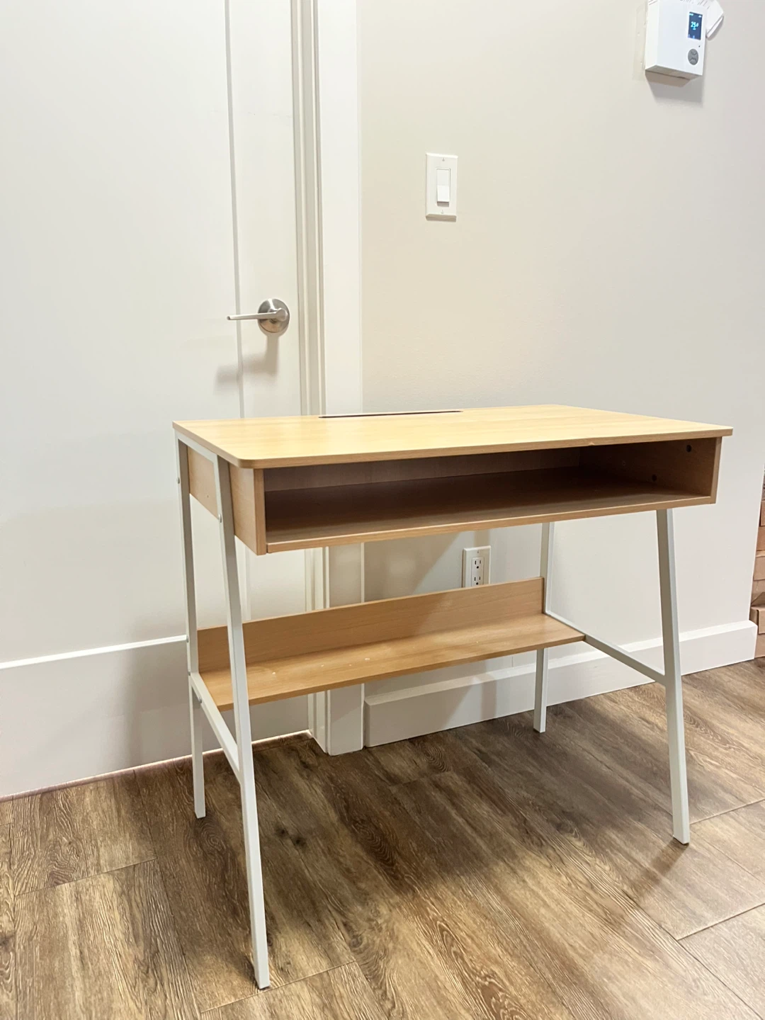 Wooden Desk with Shelf - photo 2