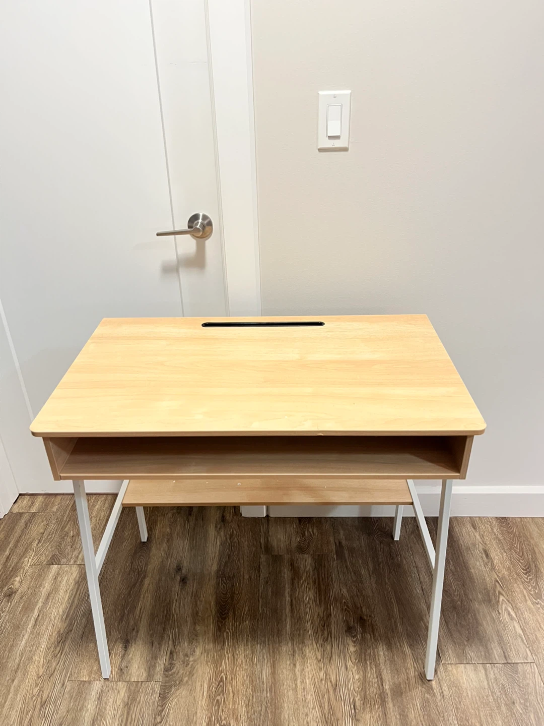 Wooden Desk with Shelf