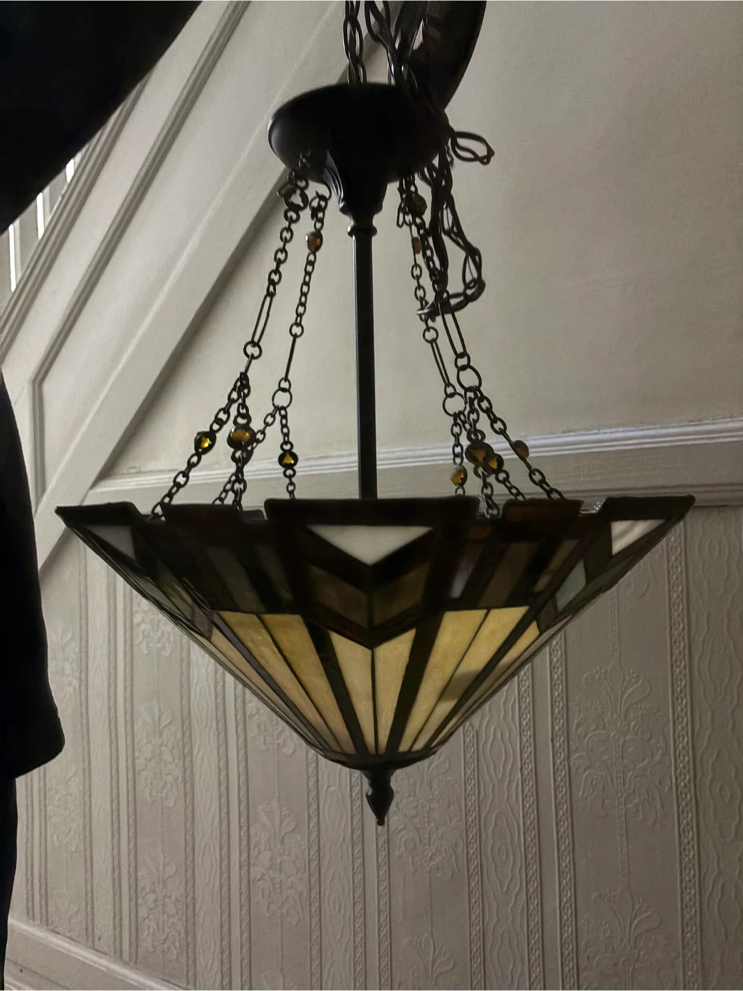 Stained Glass Pendant Light Fixture