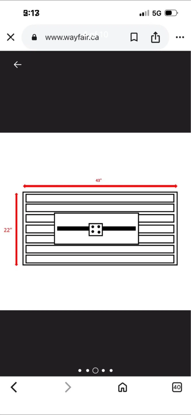 New 43" Rectangular Metal Fireplace - photo 4