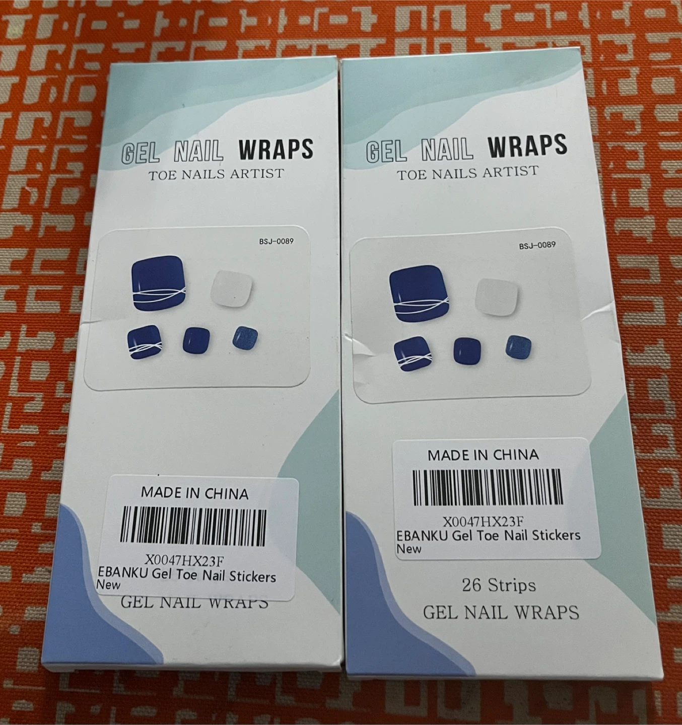 EBANKU Gel Toe Nail Stickers - 26 Strips